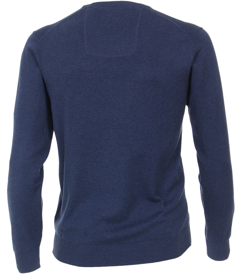 Pullover mit V-Ausschnitt uni 004430