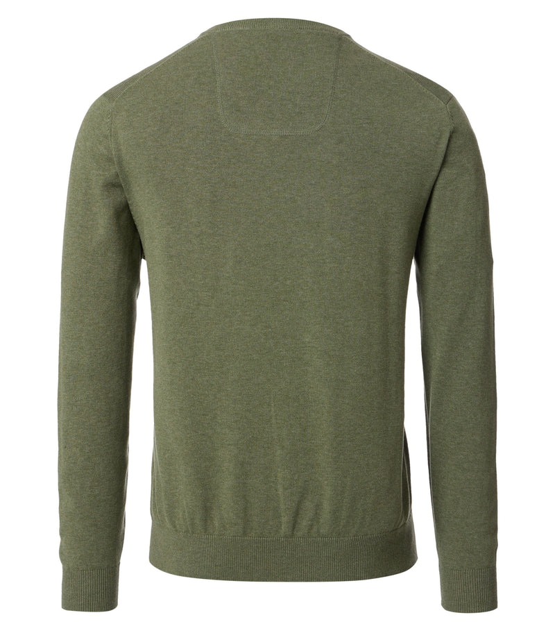 Pullover mit V-Ausschnitt uni 004430