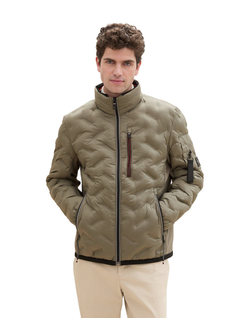 Hybrid Jacke mit Kapuze