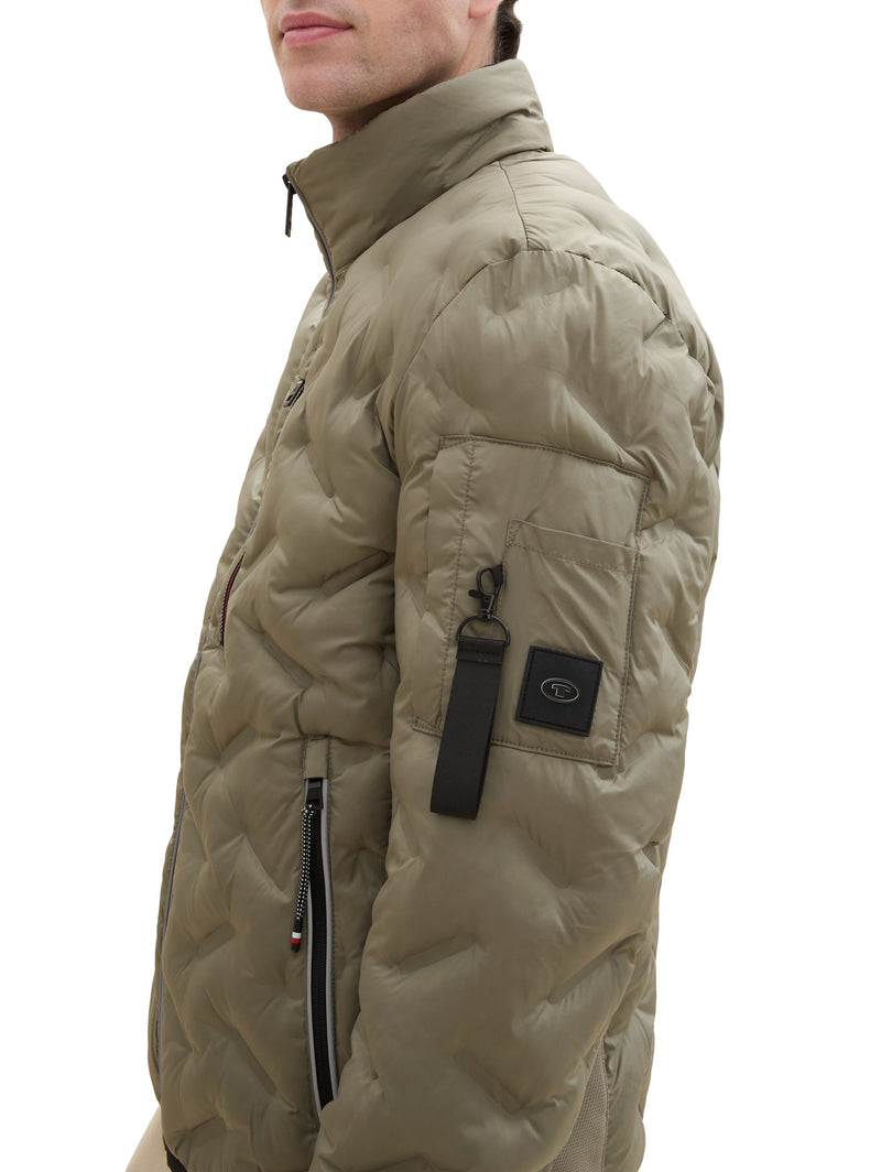 Hybrid Jacke mit Kapuze