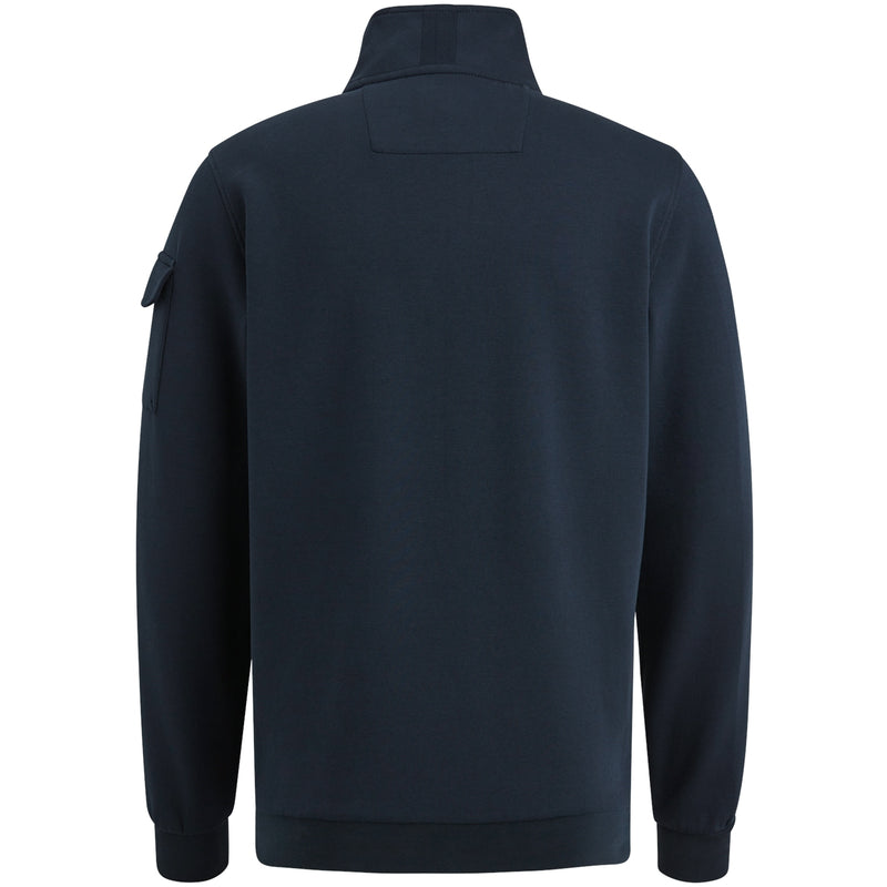 Half zip collar interlock jersey