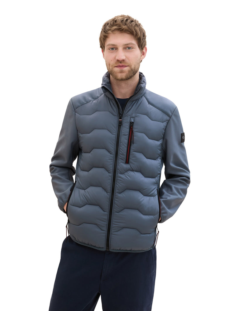 Hybrid Jacke mit Stehkragen