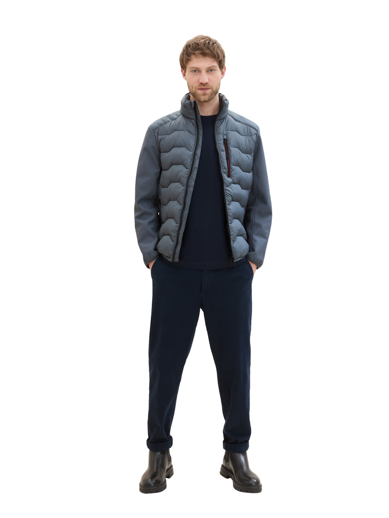 Hybrid Jacke mit Stehkragen