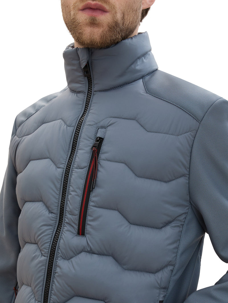 Hybrid Jacke mit Stehkragen