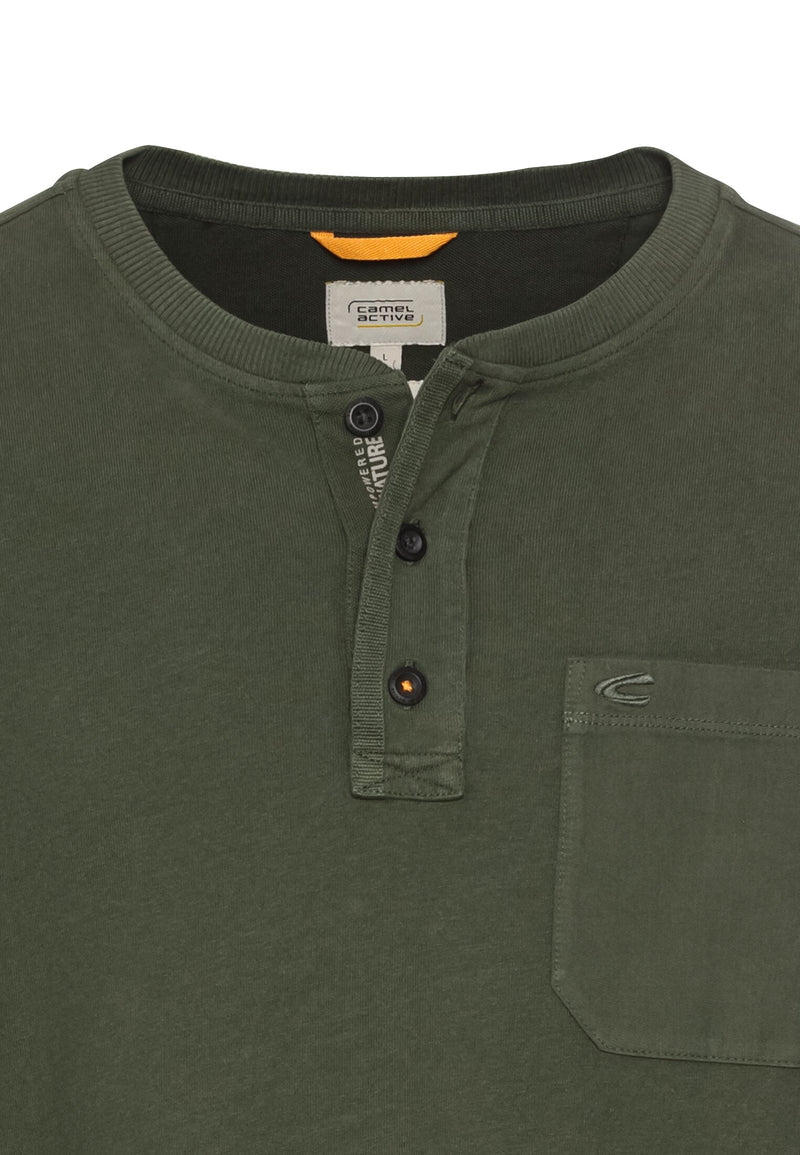 Langarm Henley aus Organic Cotton