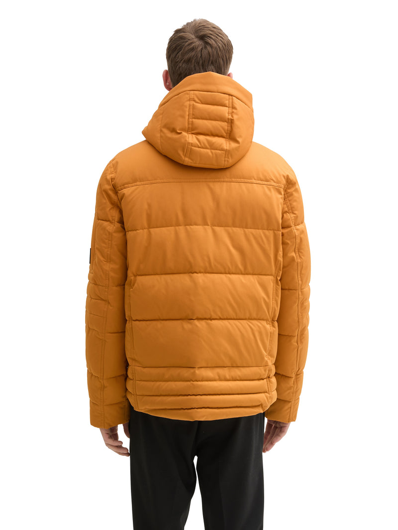 Pufferjacke mit abnehmbarer Kapuze