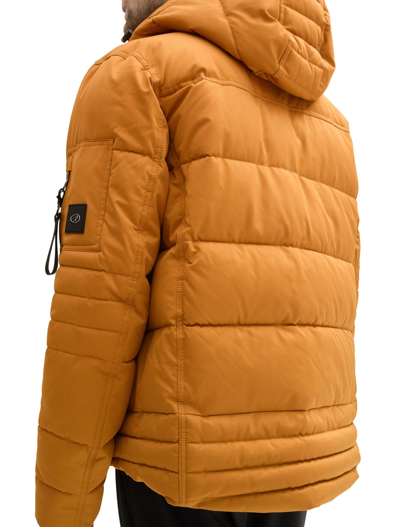 Pufferjacke mit abnehmbarer Kapuze