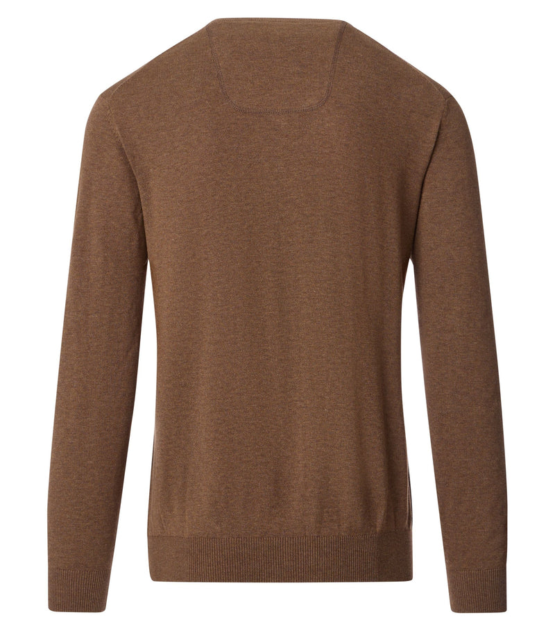 Pullover mit V-Ausschnitt uni 004430