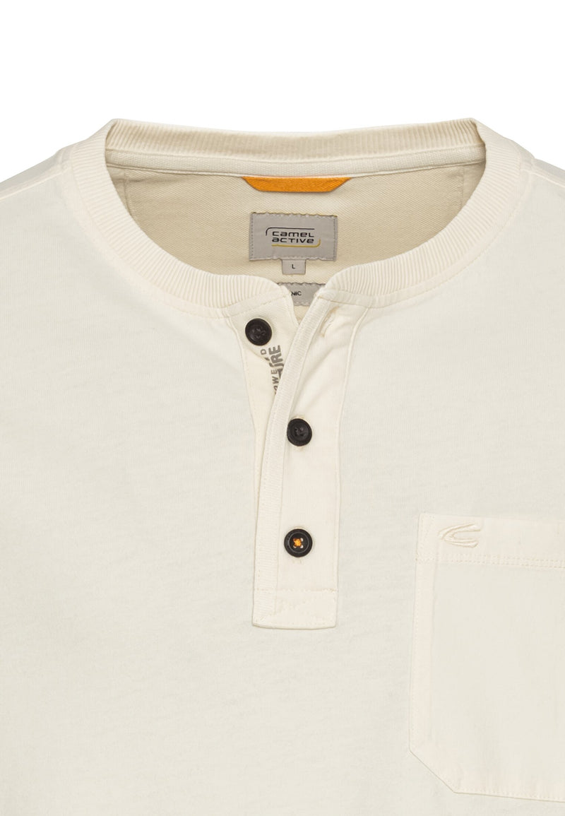 Langarm Henley aus Organic Cotton