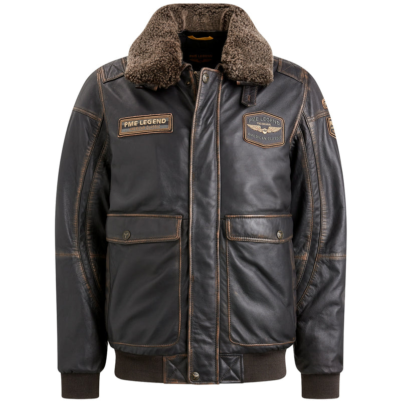 Flight jacket SNOWPROP sheep veg rubb-off