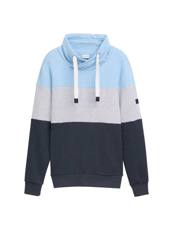 Sweatshirt mit Colour Blocking