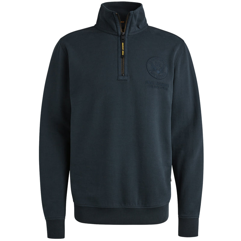 Half zip collar soft brushed terry