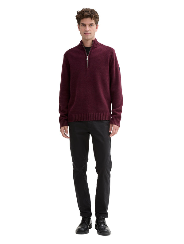 Troyer Pullover mit Ripp-Details