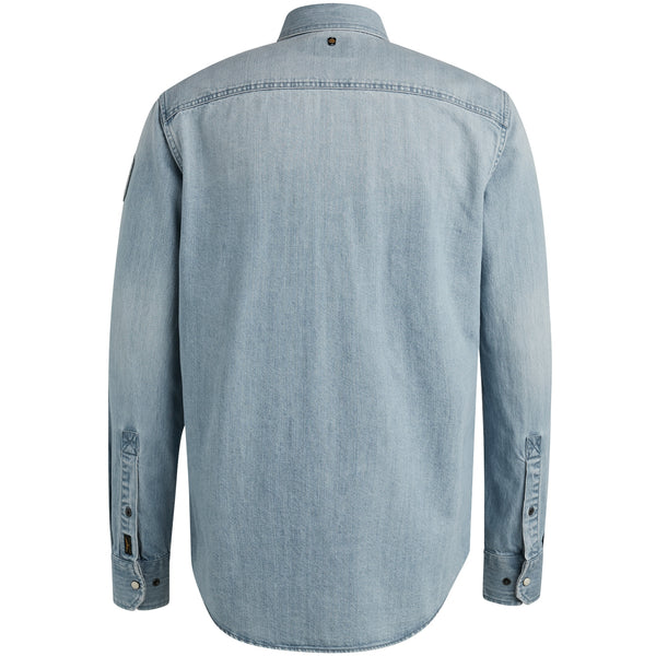 Long Sleeve Shirt Bleach Indigo denim