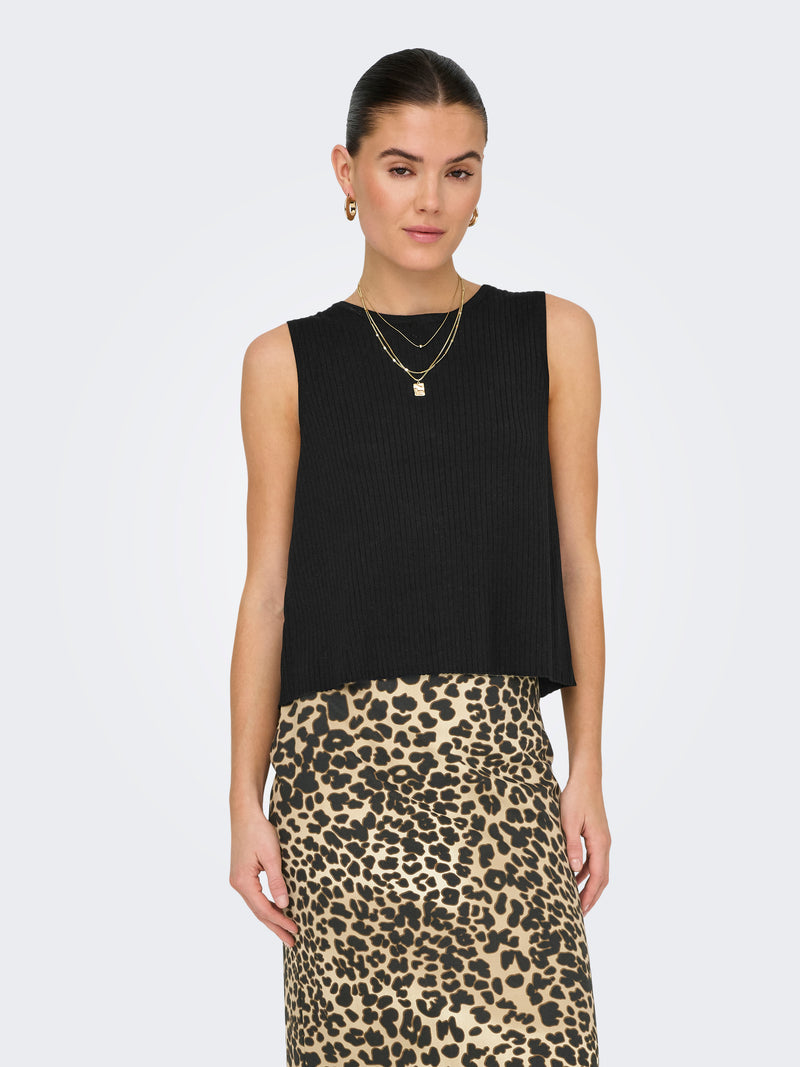 JDYALEXANDRA S/L REVERSIBLE TIE TOP KNT