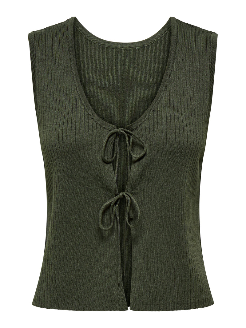 JDYALEXANDRA S/L REVERSIBLE TIE TOP KNT