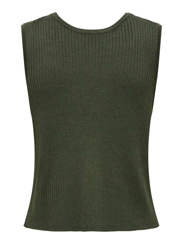 JDYALEXANDRA S/L REVERSIBLE TIE TOP KNT