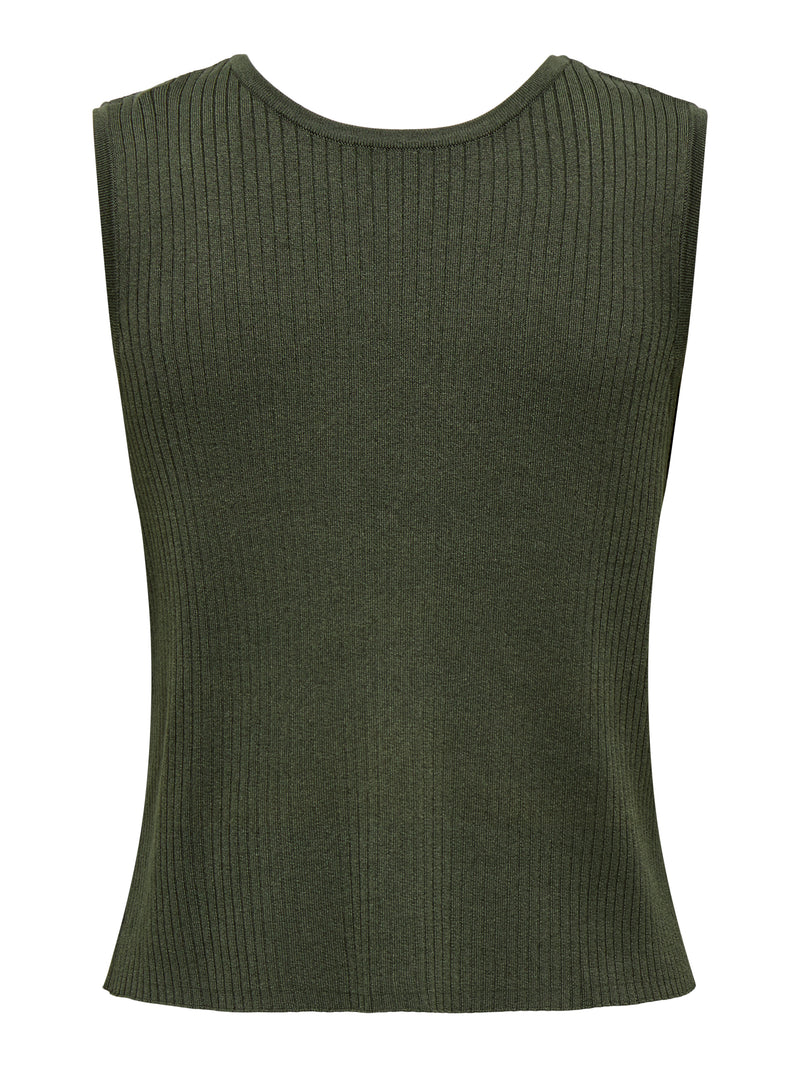 JDYALEXANDRA S/L REVERSIBLE TIE TOP KNT