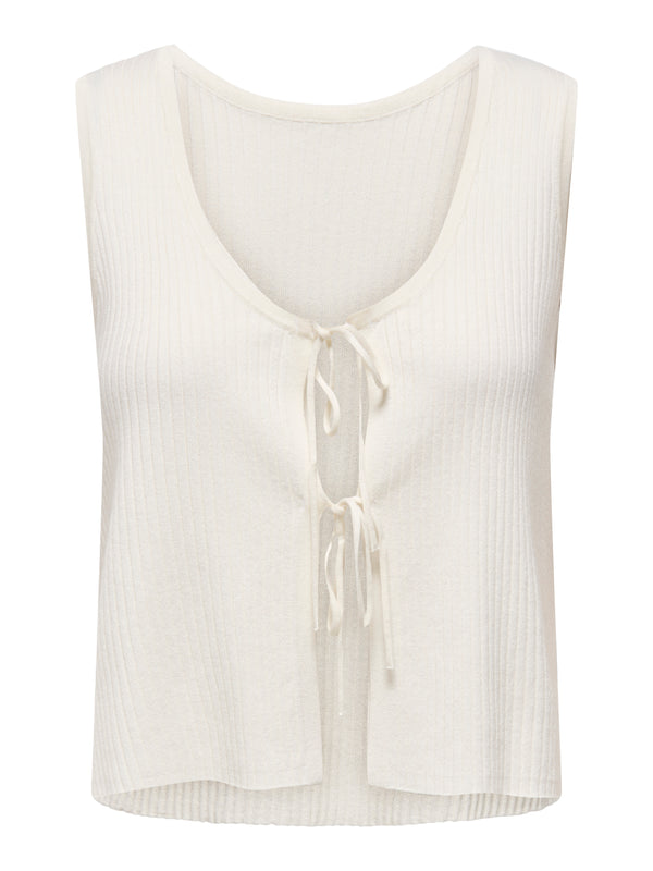JDYALEXANDRA S/L REVERSIBLE TIE TOP KNT