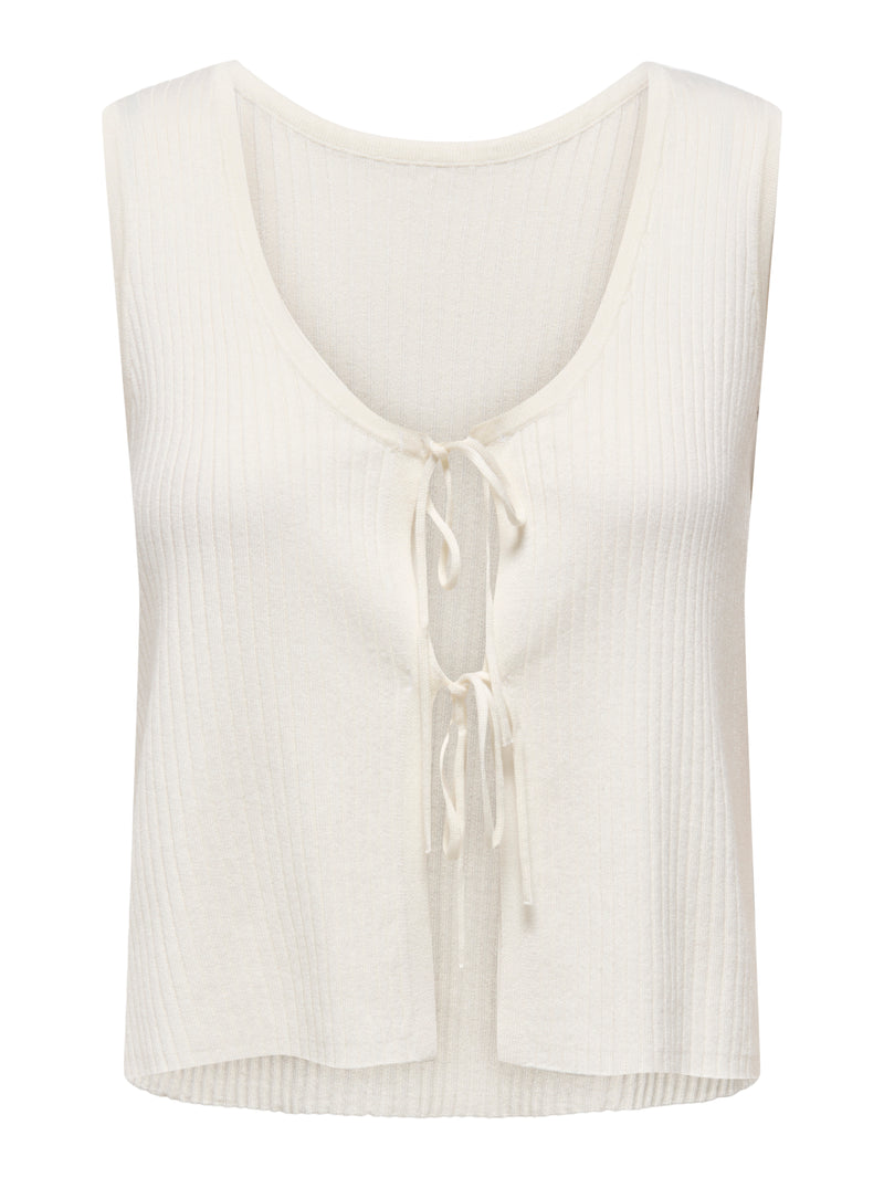 JDYALEXANDRA S/L REVERSIBLE TIE TOP KNT