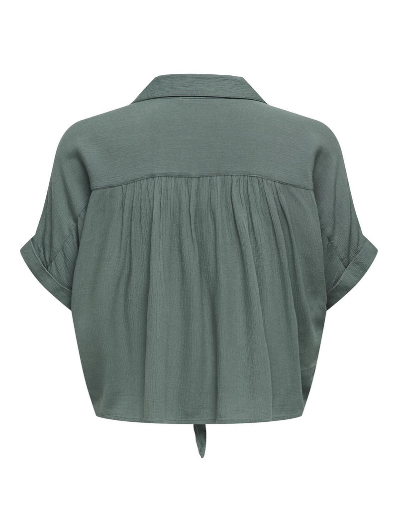 ONLPAULA LIFE S/S TIE SHIRT WVN NOOS
