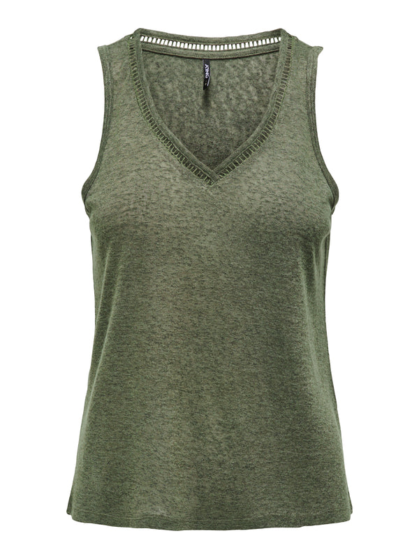 ONLPENNY S/L V-NECK TOP JRS NOOS