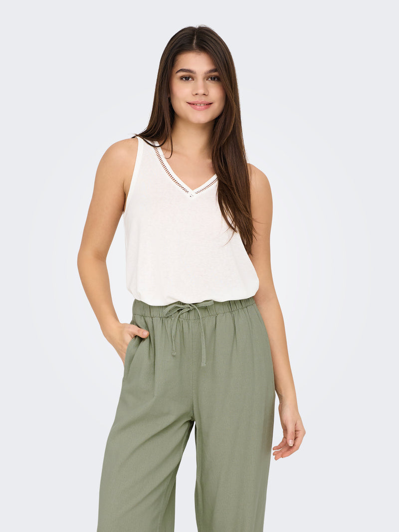 ONLPENNY S/L V-NECK TOP JRS NOOS