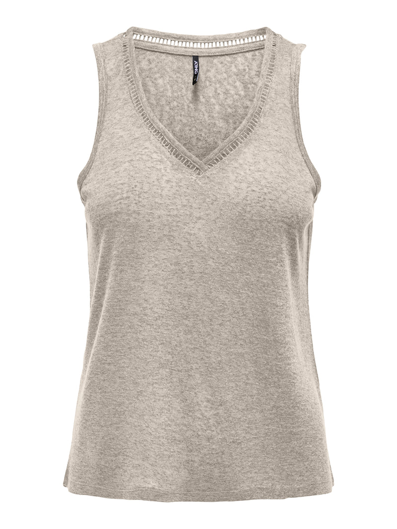 ONLPENNY S/L V-NECK TOP JRS NOOS