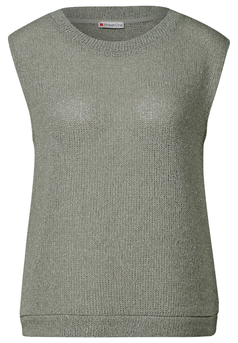 Glitzerndes Strick-Look Top