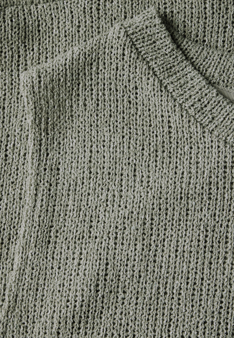 Glitzerndes Strick-Look Top