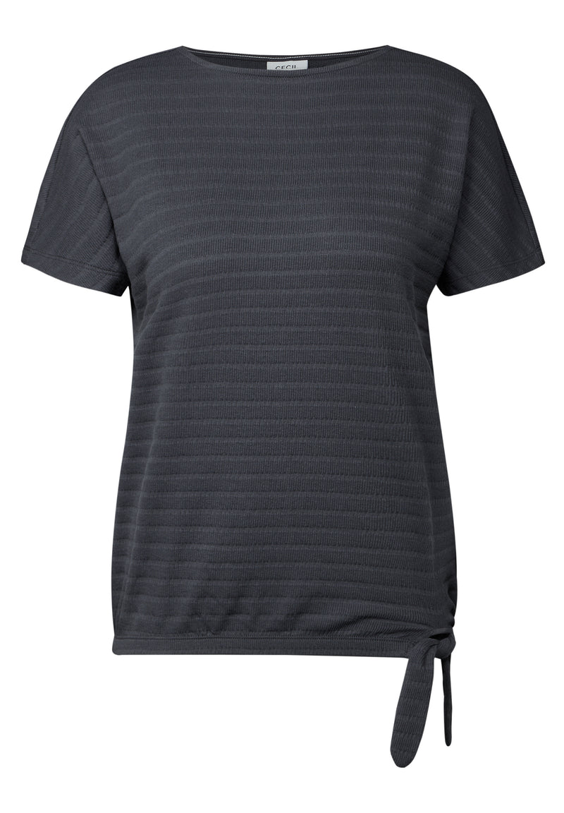 T-Shirt in Smok-Optik