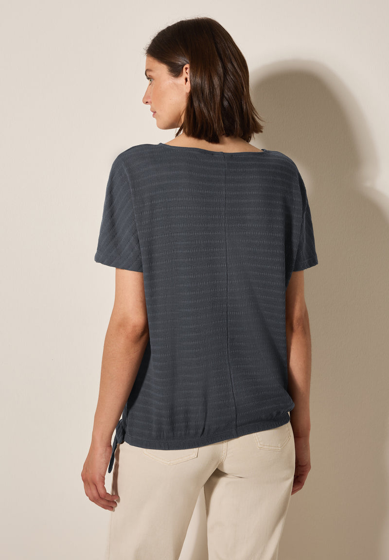 T-Shirt in Smok-Optik