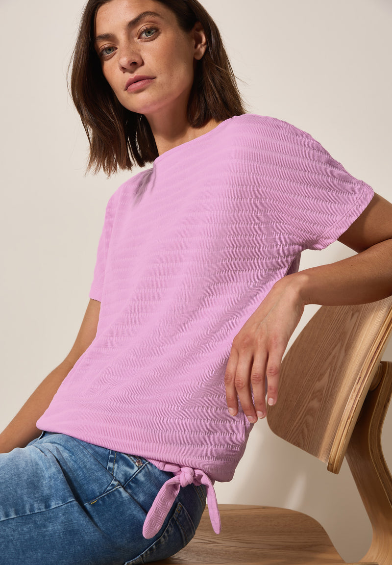 T-Shirt in Smok-Optik