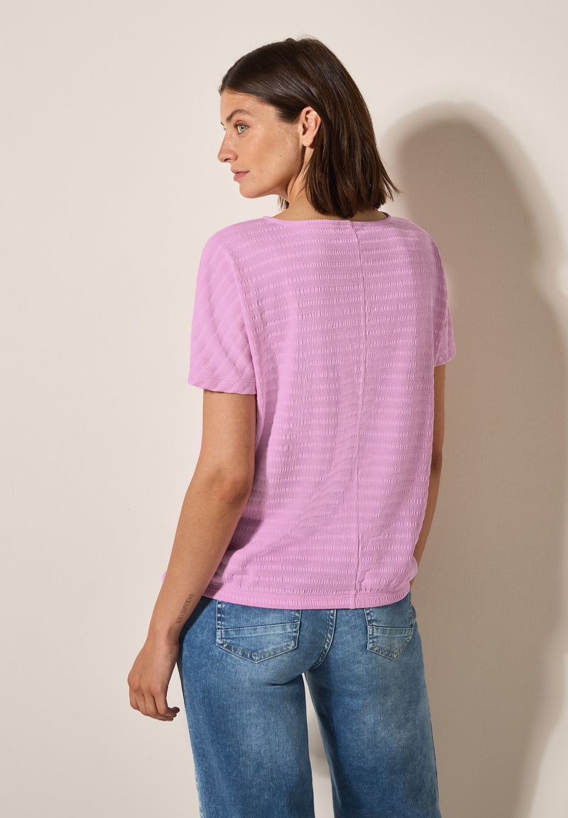 T-Shirt in Smok-Optik
