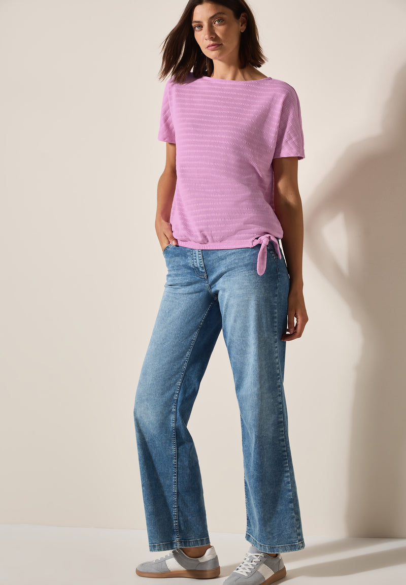 T-Shirt in Smok-Optik