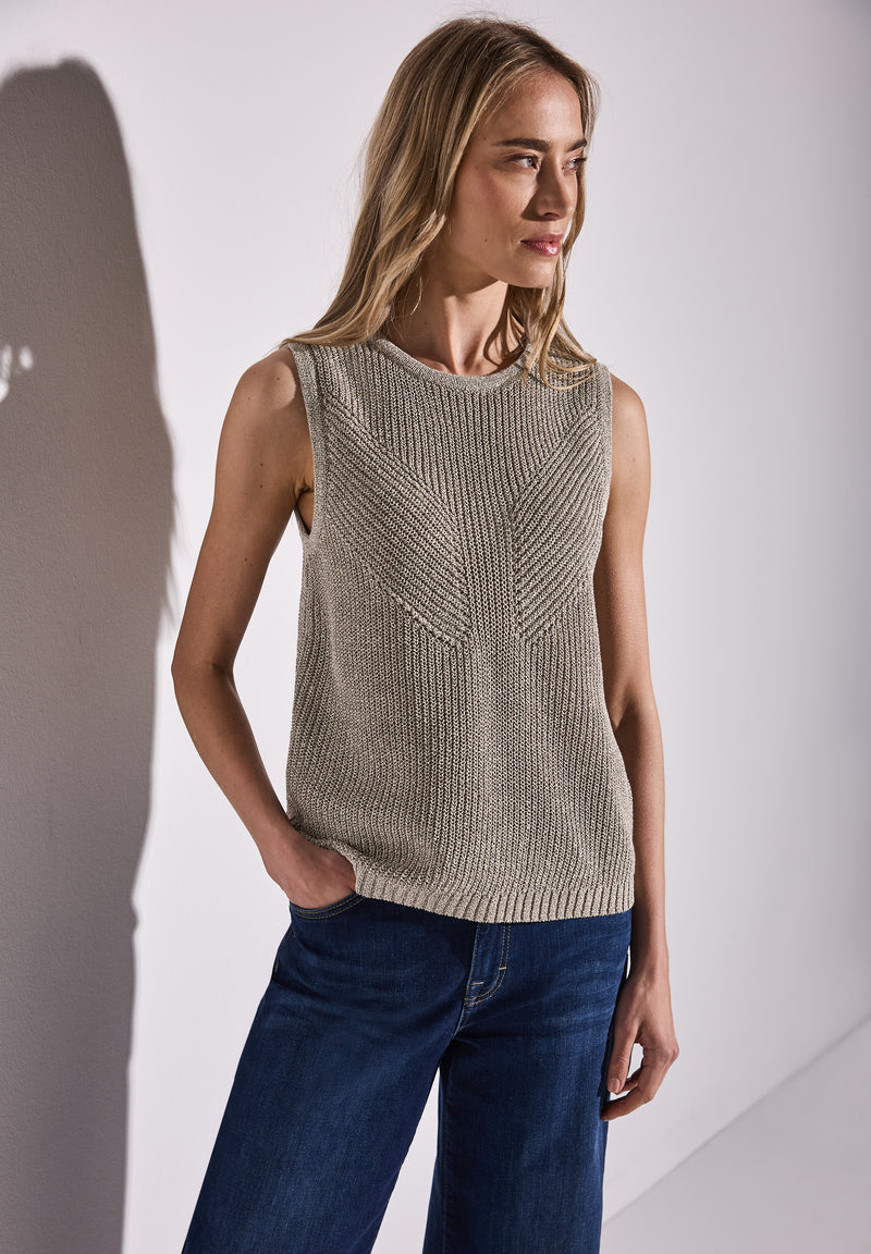 Schimmerndes Stricktop
