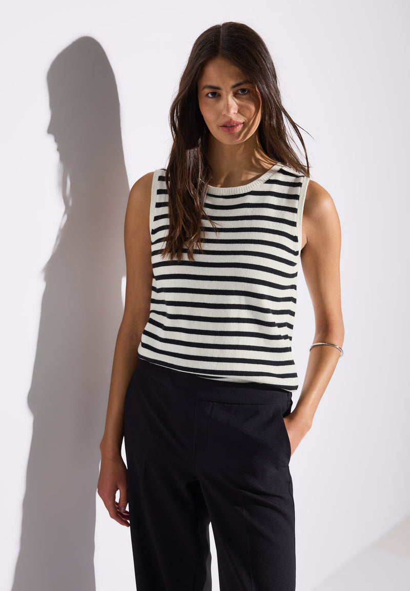 Gestreiftes Strick-Top