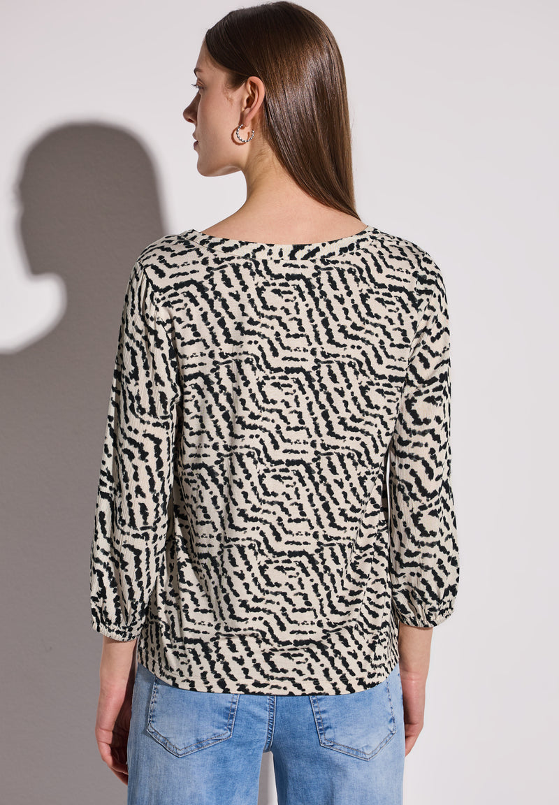 Shirt im Blusen-Look