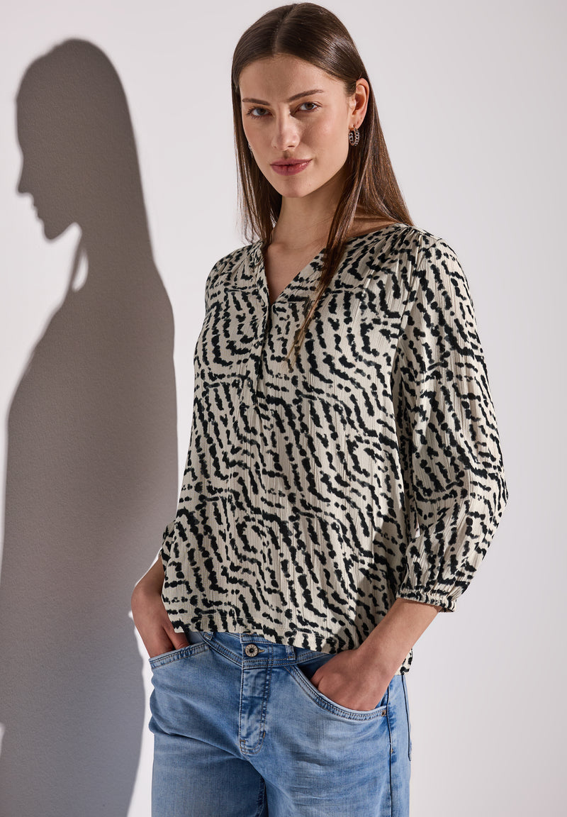 Shirt im Blusen-Look