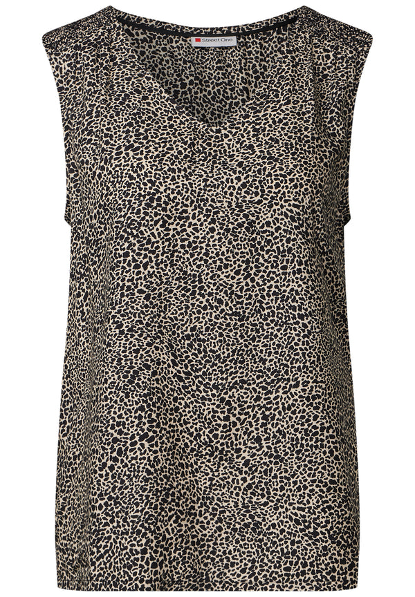Leo-Bluse mit Smock-Details