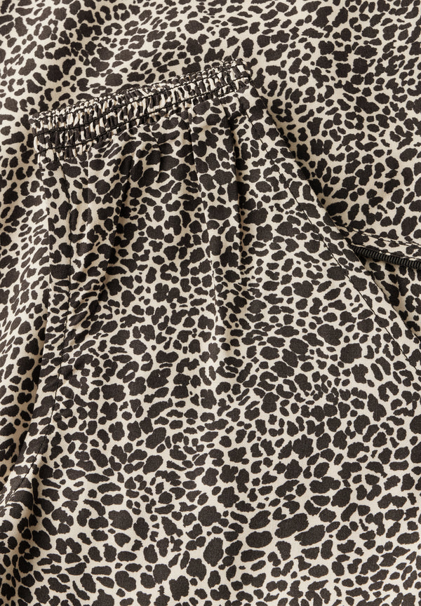 Leo-Bluse mit Smock-Details