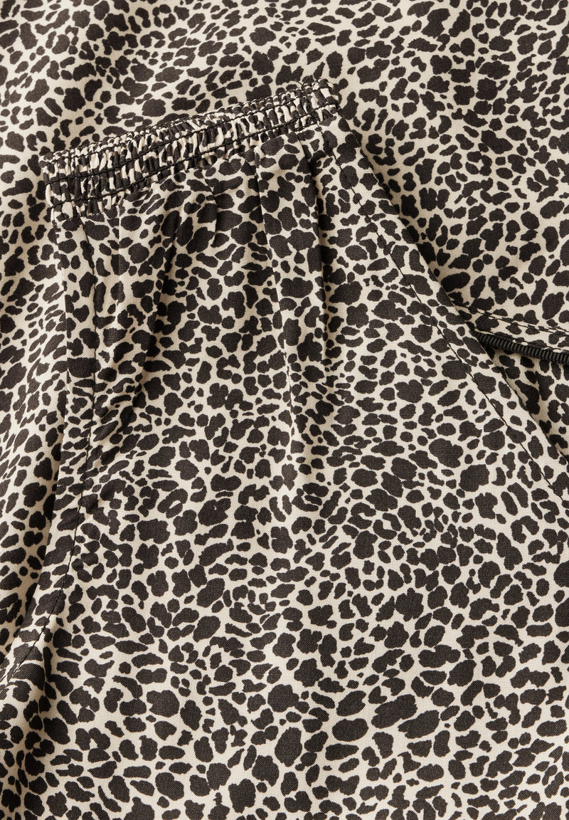 Leo-Bluse mit Smock-Details