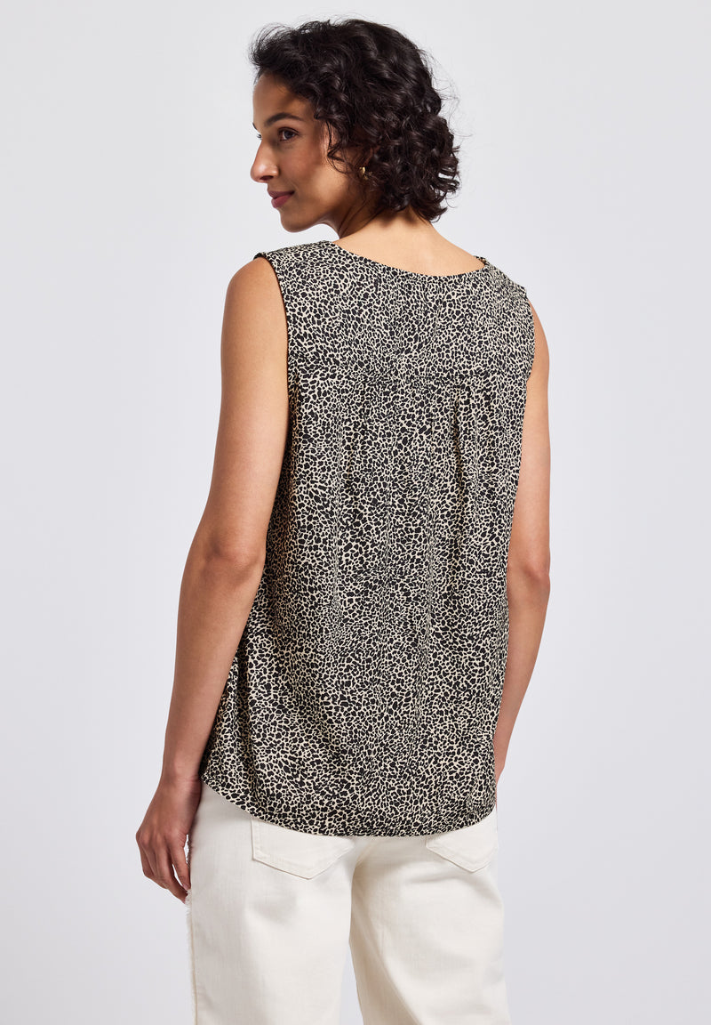 Leo-Bluse mit Smock-Details