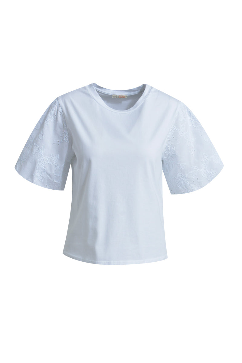 T-Shirt Short Sleeves Fabric Mix