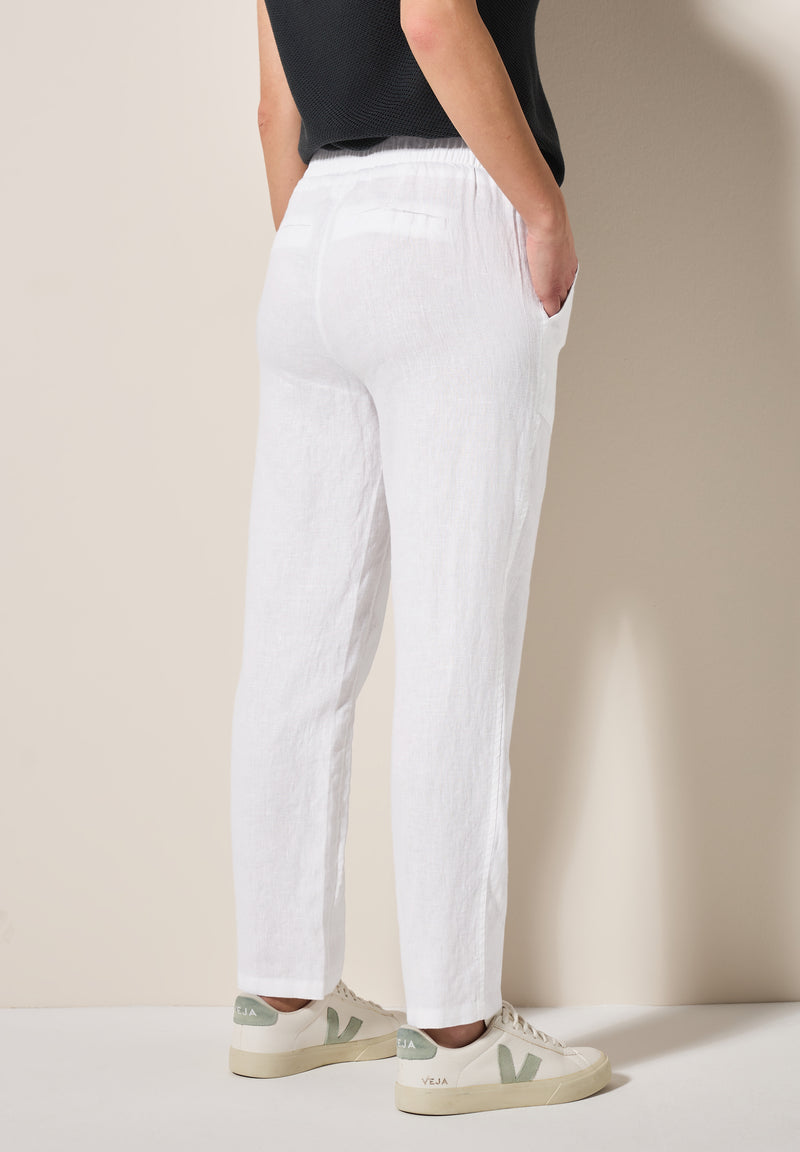 Leinenhose im Casual Fit