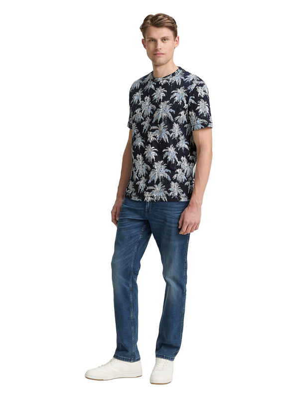 T-Shirt mit Palmen-Print