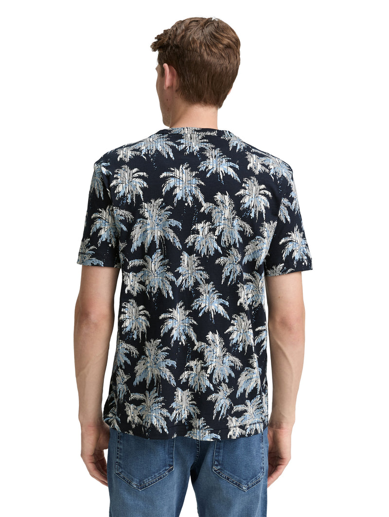 T-Shirt mit Palmen-Print