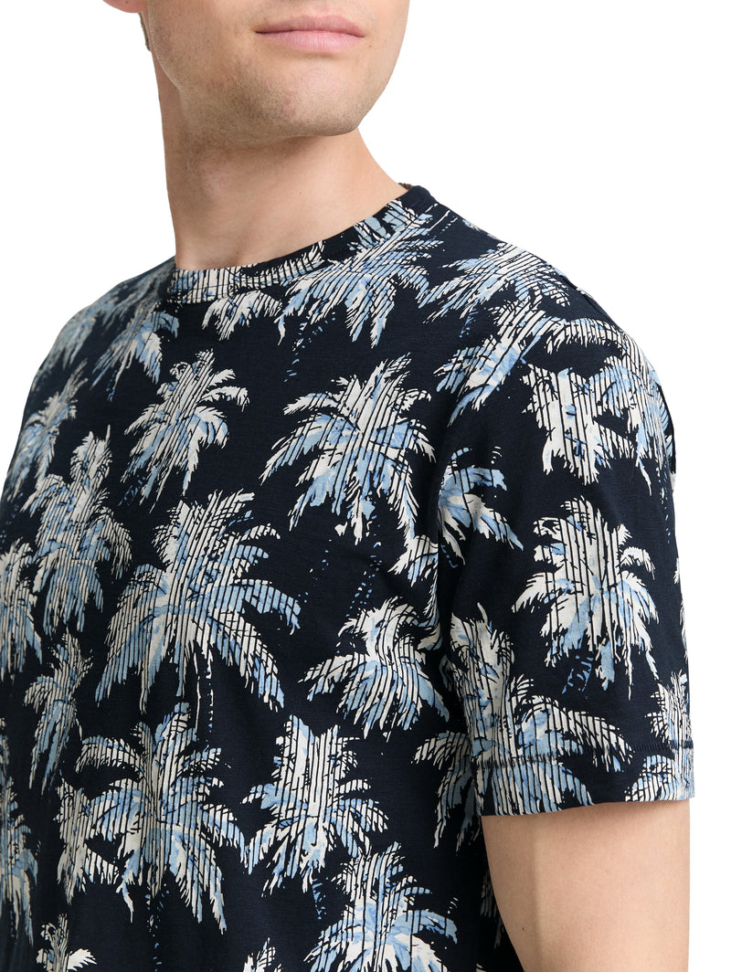 T-Shirt mit Palmen-Print