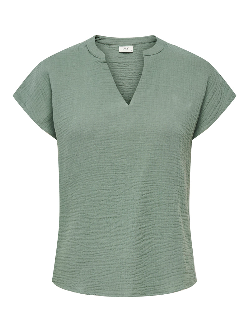 JDYTHEIS LIFE S/S TOP WVN DIA