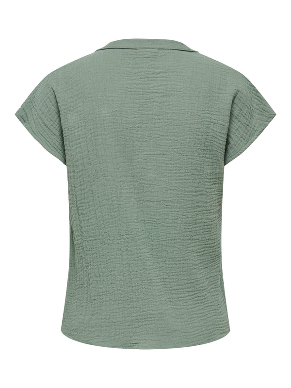 JDYTHEIS LIFE S/S TOP WVN DIA